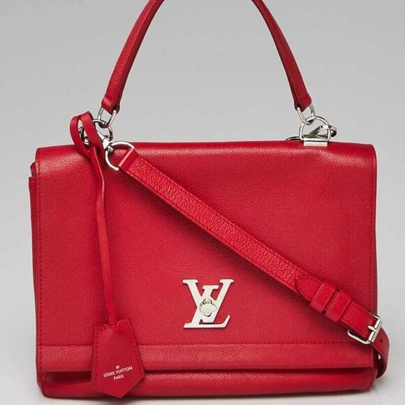 Louis Vuitton Rubis Calfskin Leather Lockme II Bag - Picture 1 of 11